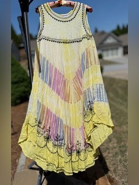 Shoreline Sleeveless Swimsuit Cover Up Multicolored One Size Pretty Summer